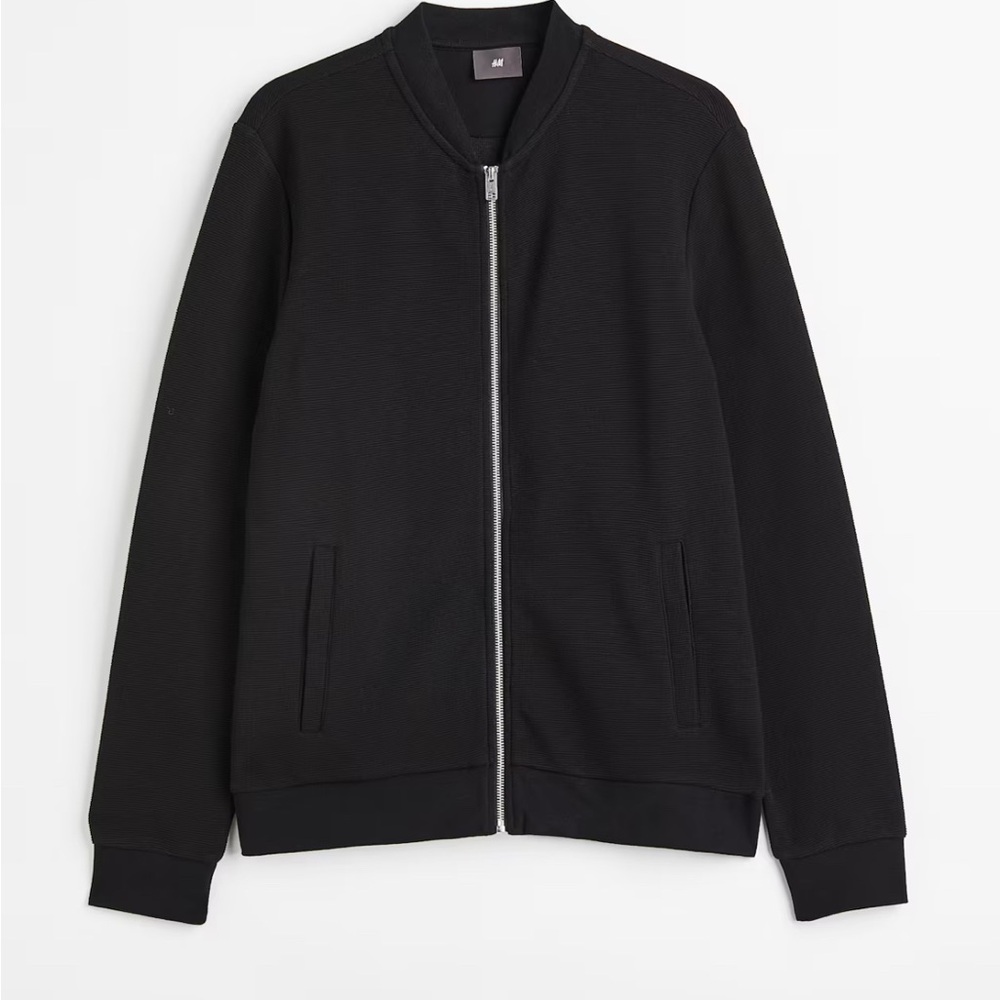 H&M Black Zip up Cardigan Jacket